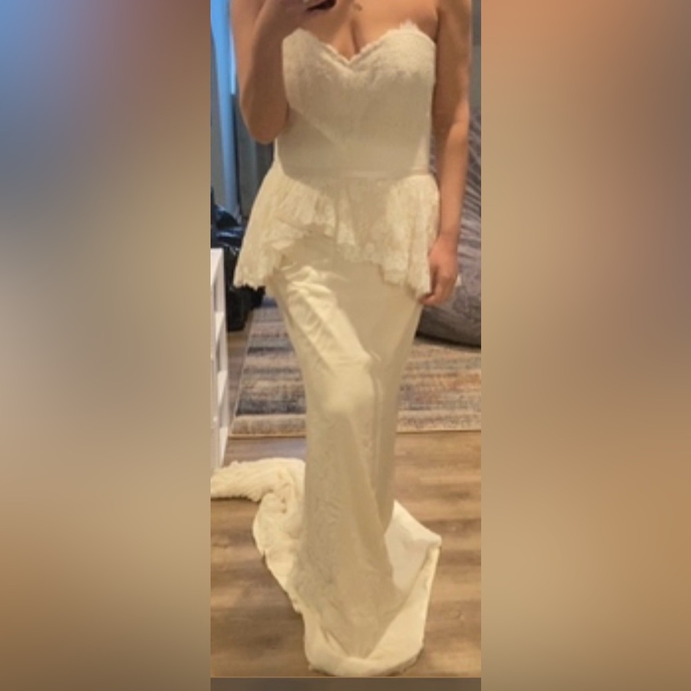 Mariana Hardwick Peplum Wedding Gown - Picture 9 of 9